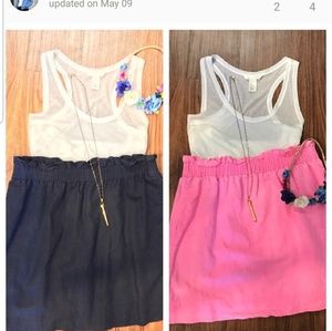 J.crew two ruffle high waisted ruffle skirts